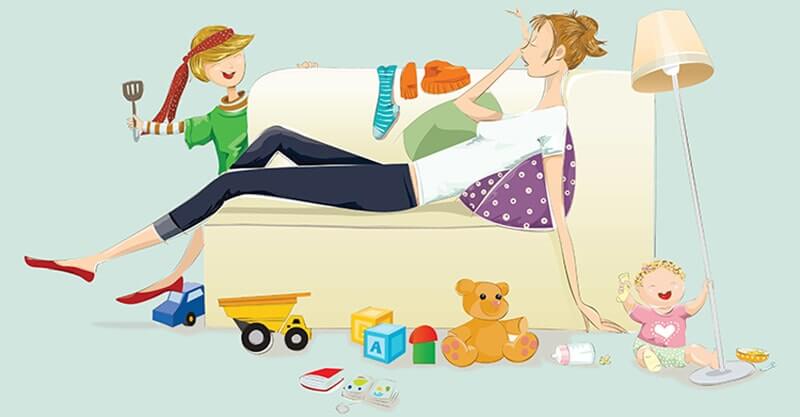 Selon une étude, être maman équivaut 2,5 emplois à temps plein !-min