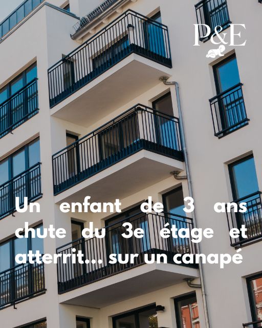 un enfant de 3 ans chute du 3e étage