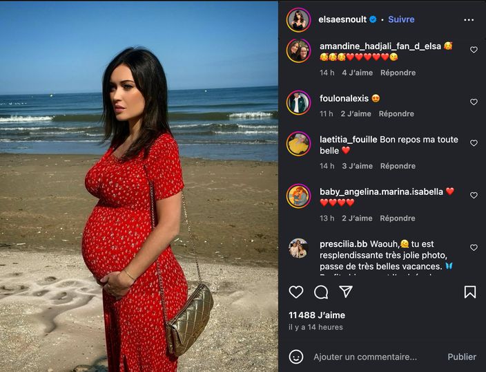 Elsa Esnoult partage une photo d’elle enceinte sur Instagram Instagram - @Elsaesnoult
