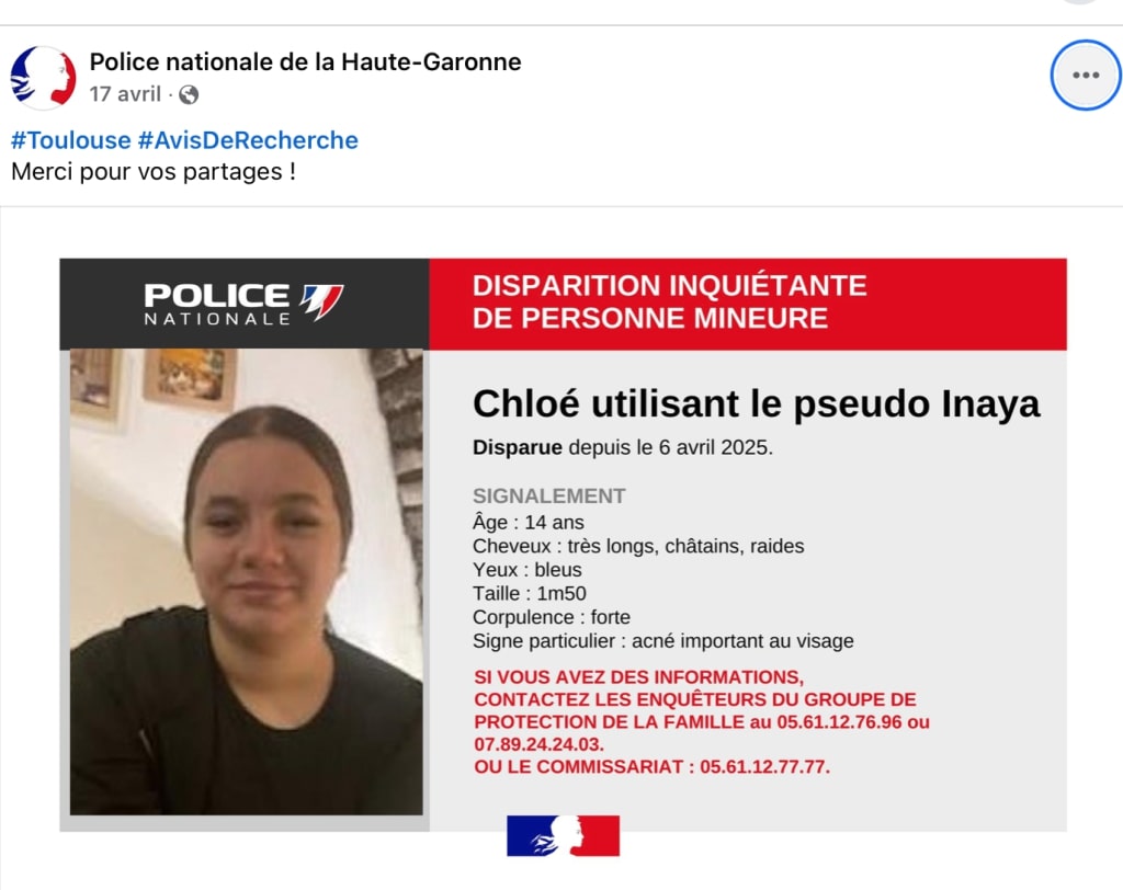 chloé disparu