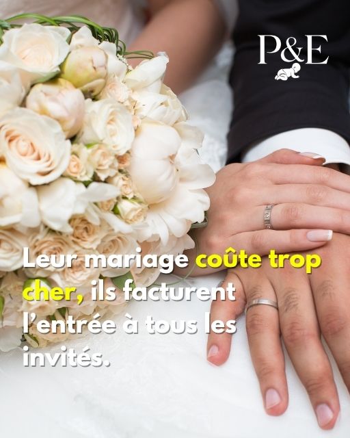 Leur mariage coûte trop cher