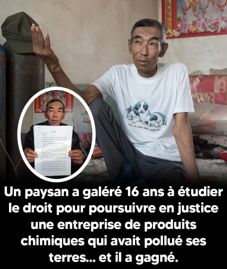 Un paysan a galéré 16 ans à étudier le droit pour poursuivre en justice une entreprise de produits chimiques qui avait pollué ses terres… et il a gagné.